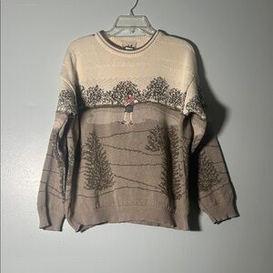 Vintage Northern Reflections Scenic Crewneck Sweater Golf